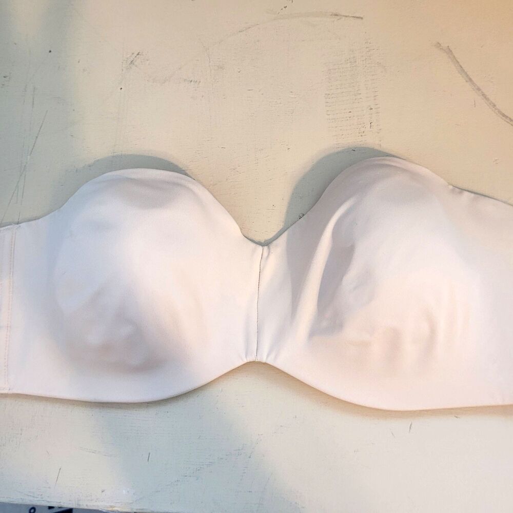 Delimira Convertible Bra Size 34DD Blush Underwire Strapless 3 Hook and Eye